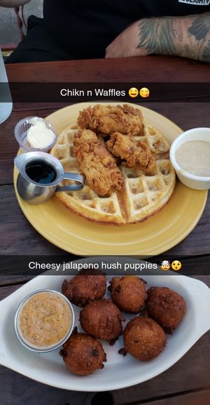 . at Cornbread Cafe in Eugene