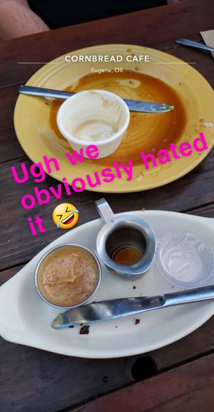 . at Cornbread Cafe in Eugene