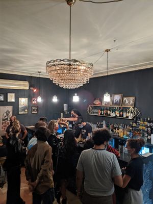 The club's bar at Arci Shake Club in La Spezia