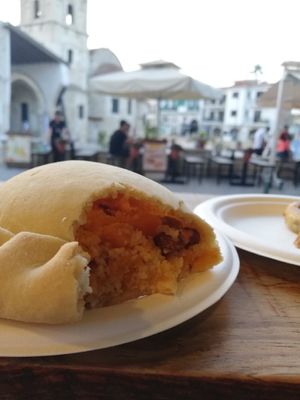 Pumpkin pie at StoArtos Coffee Bakery in Larnaca