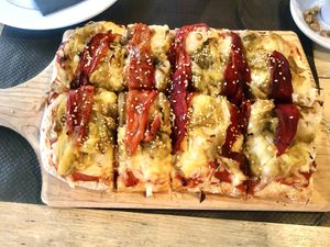 Pizza Catalana.  at La Iguana  in Lloret De Mar