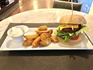 Customized burger.  at La Iguana  in Lloret De Mar