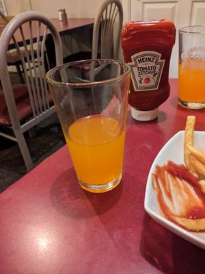 Orange cream house-made soda. at Stone Arch Brew Pub in Appleton