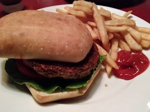 Impossible burger at Stone Arch Brew Pub in Appleton