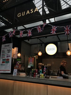 outside  at Guasa in South East London