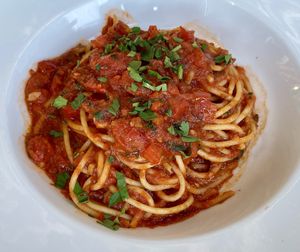 Spaghettini Pomodoro  at Lombardi's in Everett