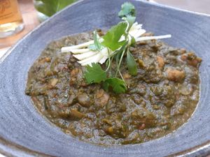 Punjabi Palak Chole at Delhi House Cafe in Manchester