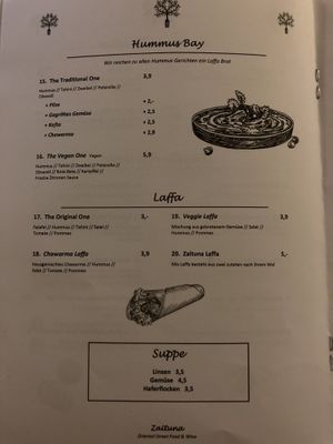 Vegane Gerichte gekennzeichnet   at Zaituna in Neuss
