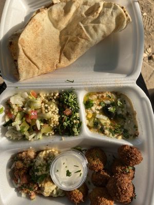 Falafel Teller takeaway   at Zaituna in Neuss