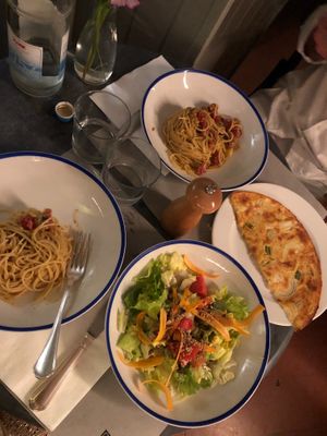 Our dinner :) at 5 e Cinque in Florence