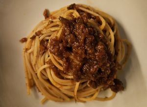 Pasta with sauce perfetto! at 5 e Cinque in Florence