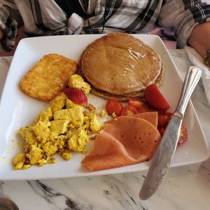 Grand Slam with Jamon at Egg Plant in Tijuana