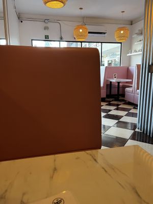 Seating area  at Egg Plant in Tijuana