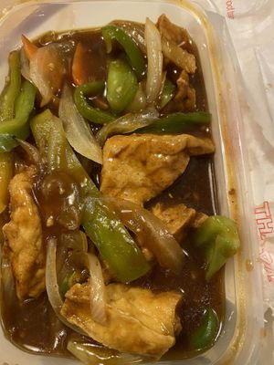 Tofu in satay sauce   at Golden House in Sunderland