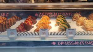 The vegan croissants! at Criss Cross Croissants in London