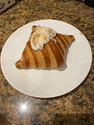 Peach/apricot  at Criss Cross Croissants in London