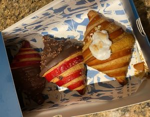 Box of croissants  at Criss Cross Croissants in London