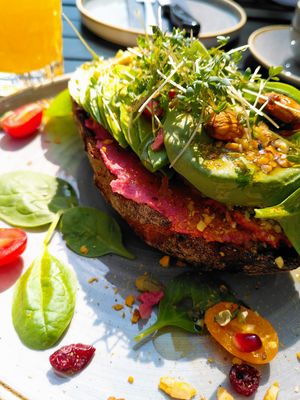 Avocado toast at URBEAN in Dresden