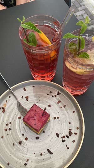 Raw cake with mango and dragonfruit. Very creamy and rich   at URBEAN in Dresden