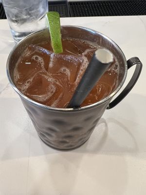 Strawberry Mimosa Mule  at Basil Pizza & Wine Bar in Perrysburg