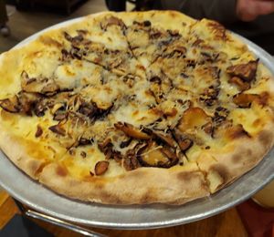 Vegan Truffle Shuffle Pizza at Basil Pizza & Wine Bar in Perrysburg