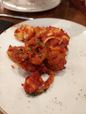 Vegan Gnocchi Peperonata at Basil Pizza & Wine Bar in Perrysburg