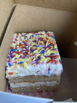 Vegan funfetti cake  at Twist Bakery & Café in Burlington
