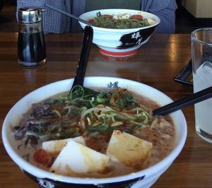 Veggie Ramen with Kale noodles  at Kizuki Ramen & Izakaya in Seattle