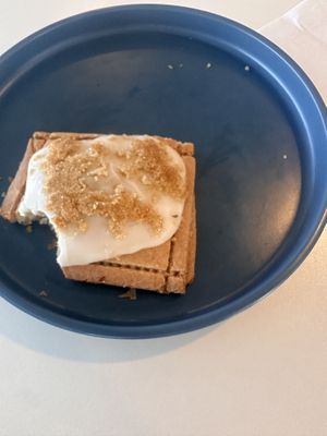 Brown sugar pop tart heated  at SIP Coffee in Toledo