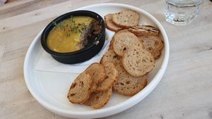 Truffle and mushroom pate at Lucky Ducks in Aldinga