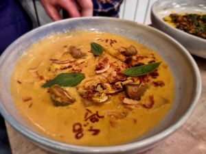 Eggplant curry at Lucky Ducks in Aldinga