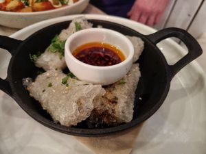 Ricepaper dumplings at Lucky Ducks in Aldinga