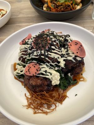 Karaage cauliflower  at Lucky Ducks in Aldinga