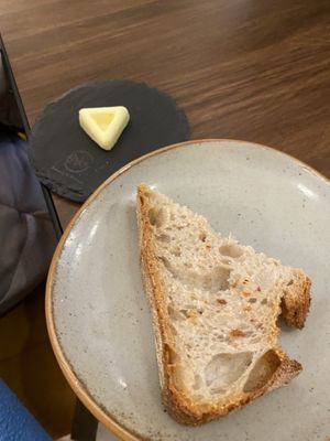 Sourdough and vg butter  #Veganuary at Orka in Hong Kong Island