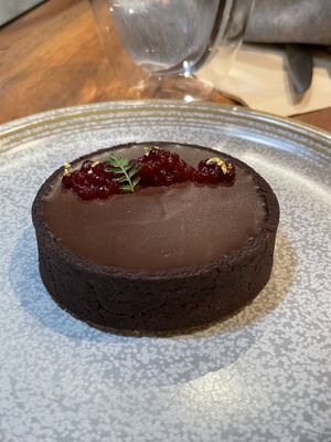 Chocolate tart (vegan) at Orka in Hong Kong Island