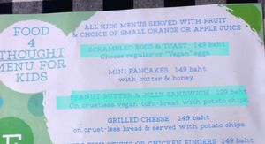 Vegan kids' meals at Ozark by Food4Thought in Chiang Mai