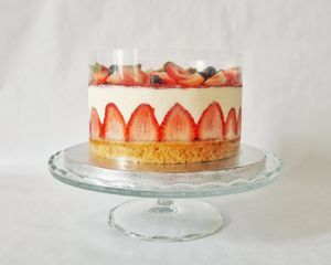 Bolo Fraisier at L'Amour Vert in Torres Vedras