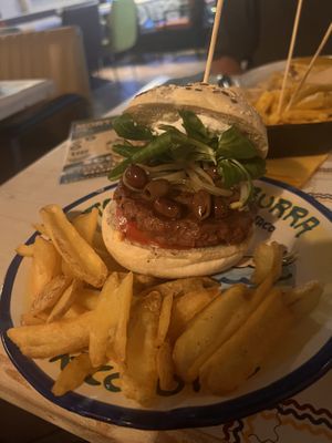 Queen vegan burger  at Garage Pub in Lecco