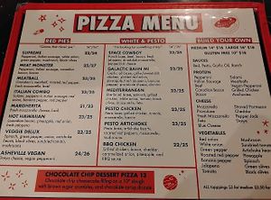   at Galactic Pizza in Asheville