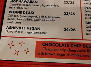   at Galactic Pizza in Asheville