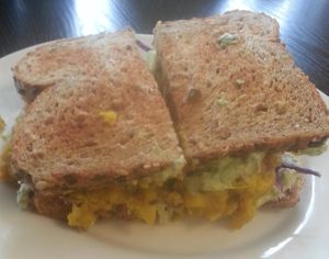 Best panini ever. I would have never thought to put curry in bread. at Baagan in Rocklin