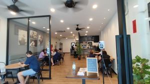 Outter and inner of the restaurant at VNC Cafe in Muar