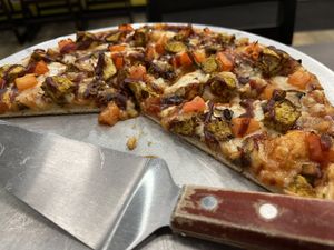 Manchurian pizza    at Pizza Twist in Fairfield
