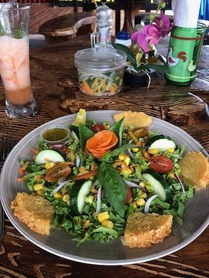 Beautifully presented Lunch at D'mi Tierra Comida típica in La Fortuna