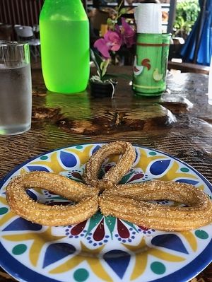 Churros for Dessert at D'mi Tierra Comida típica in La Fortuna