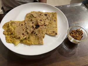Stuffed parota (many varieties available )  at The Viridian Plate in Chennai