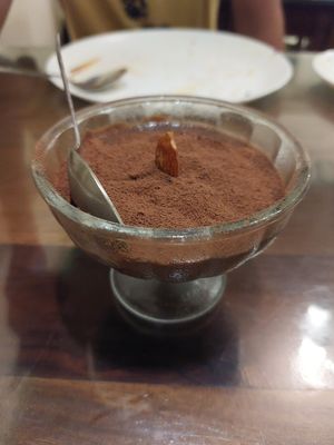Chocolate orange mousse at The Viridian Plate in Chennai