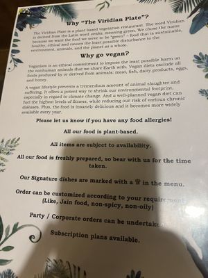   at The Viridian Plate in Chennai