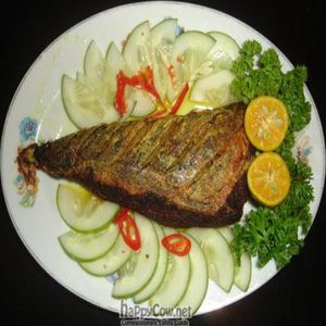 VEG FISH STUFFED WITH SAMBAL at Zen Garden Cafe in Taiping