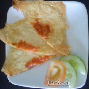 VEG FRIED EGGS MADE OF TOFU at Zen Garden Cafe in Taiping